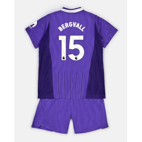 Stroje piłkarskie Tottenham Hotspur Lucas Bergvall #15 Koszulka Trzeciej dla dzieci 2026-27 Krótki Rękaw (+ szorty)
